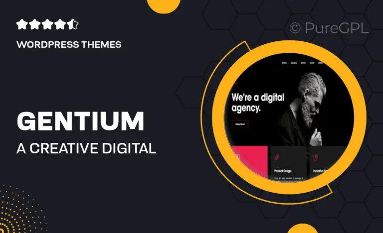 gentium a creative digital agency wordpress theme