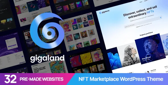gigaland nft marketplace wordpress theme 1