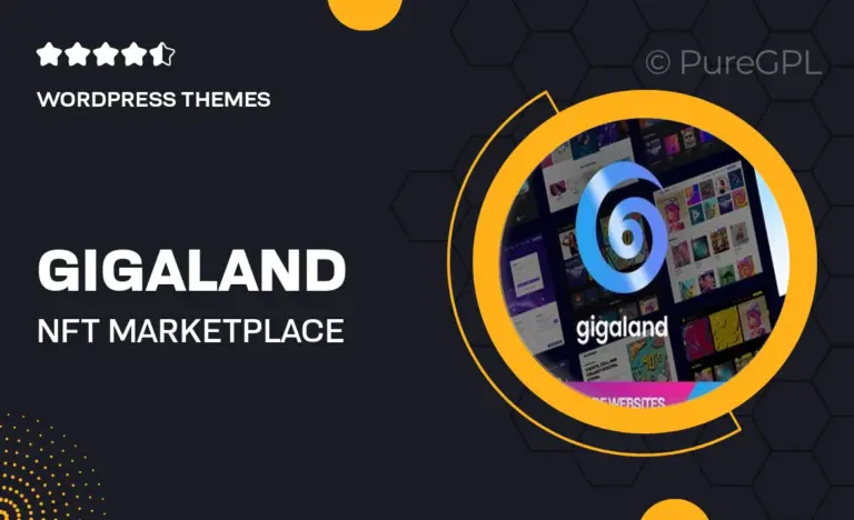 gigaland nft marketplace wordpress theme