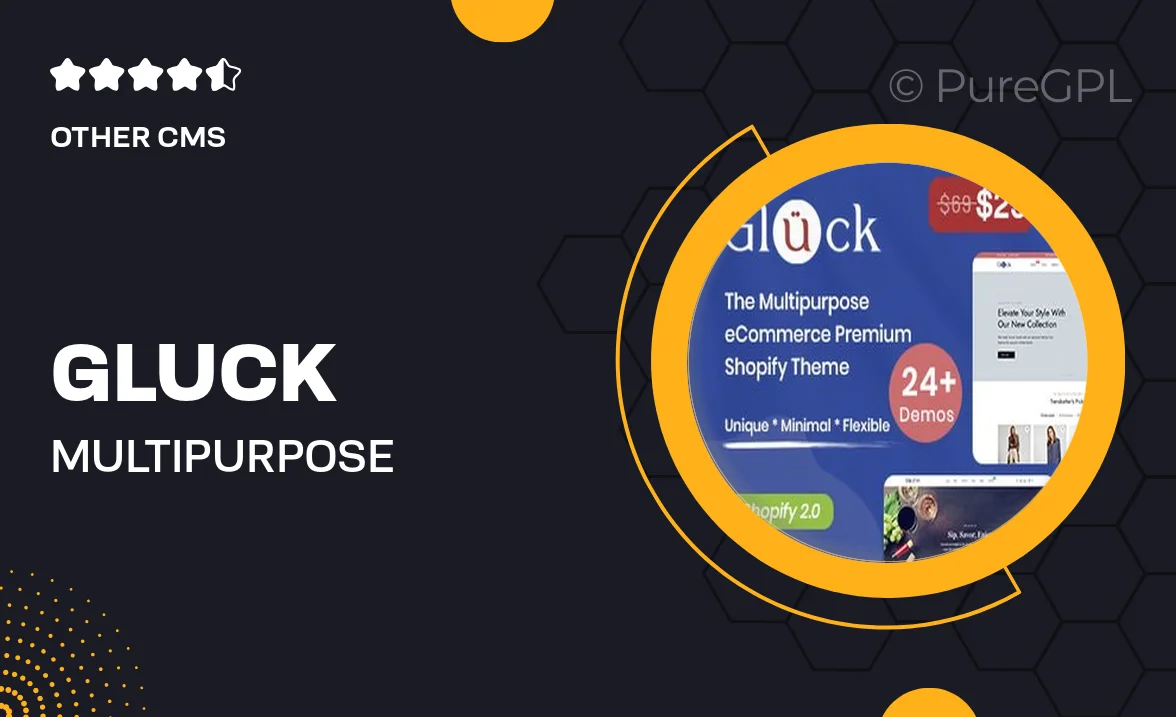 Gluck – Multipurpose eCommerce Shopify 2.0 Theme