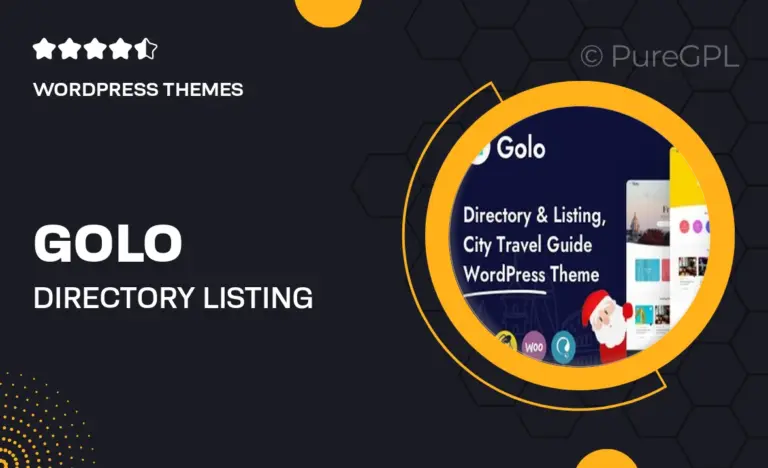 golo directory listing travel wordpress theme