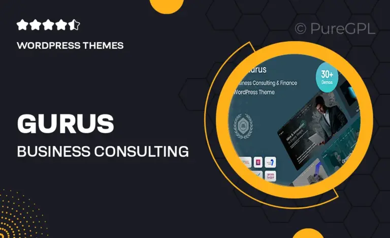 gurus business consulting wordpress theme