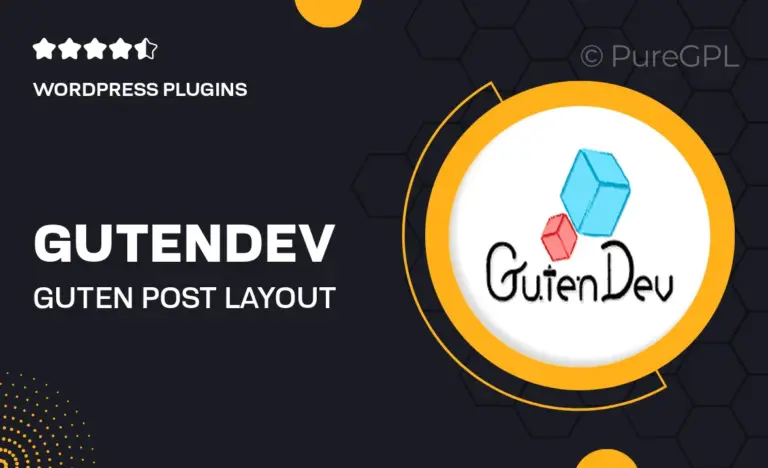 gutendev guten post layout pro