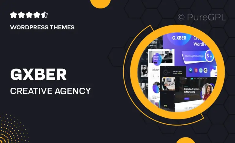 gxber creative agency wordpress theme