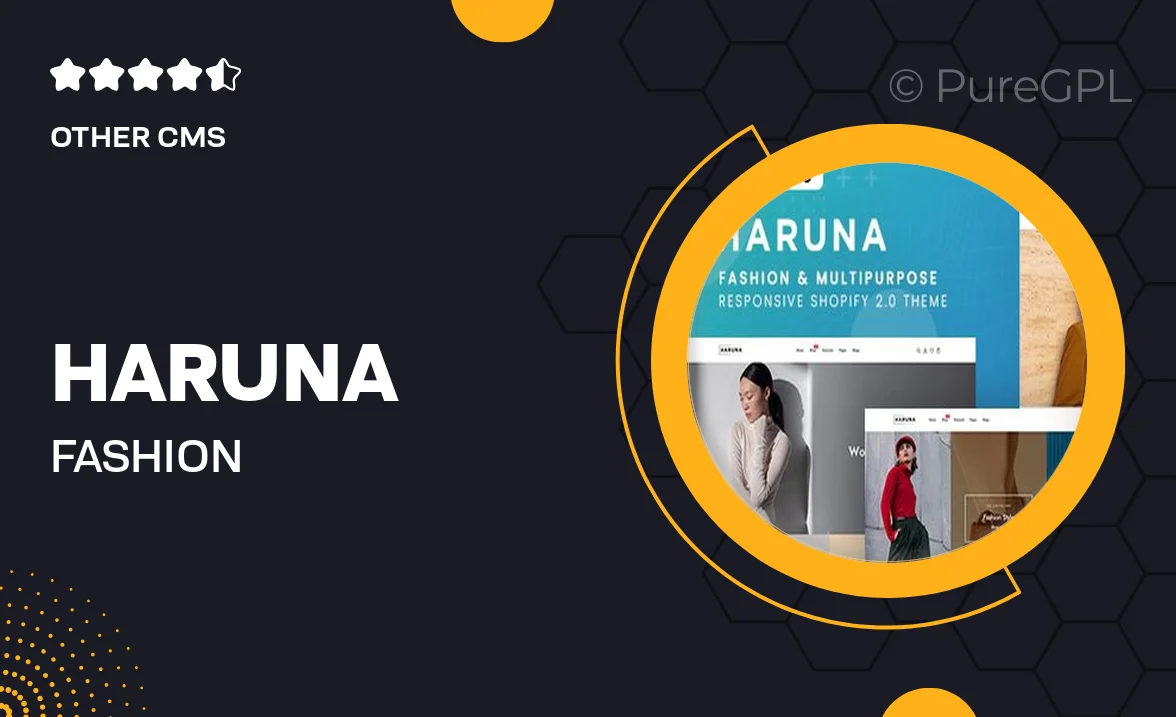 Haruna – Fashion & Multipurpose Shopify 2.0 Theme