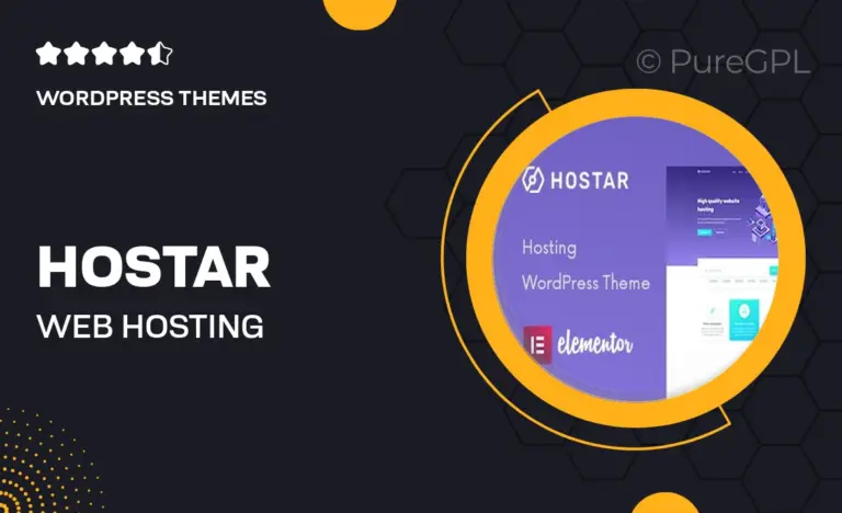 hostar web hosting wordpress theme