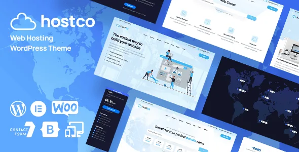 hostco hosting service wordpress theme 1