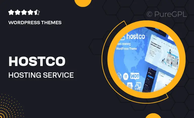 hostco hosting service wordpress theme