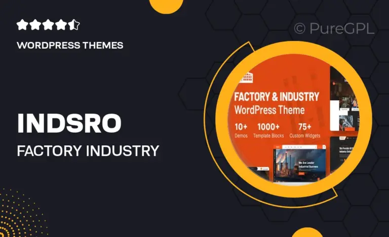indsro factory industry wordpress theme
