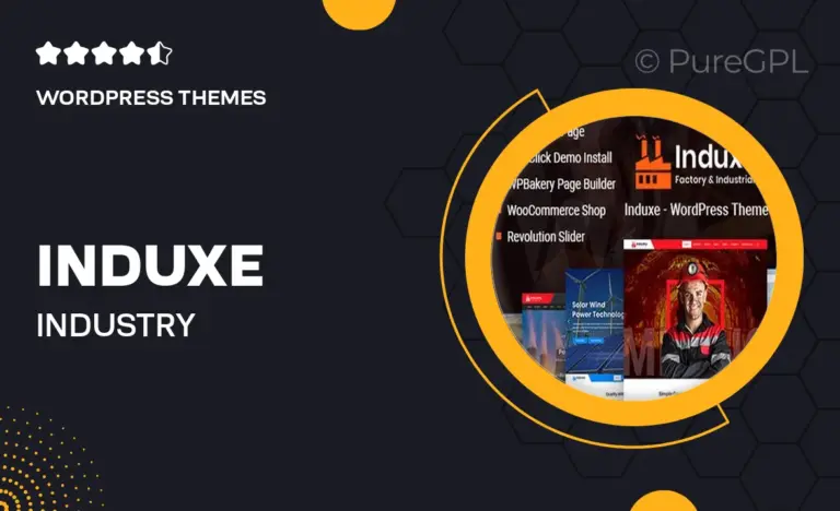 induxe industry manufacturing wordpress theme