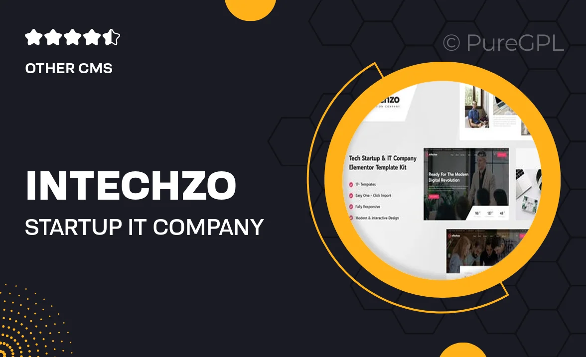 inTechzo – Startup & IT Company Elementor Template Kit