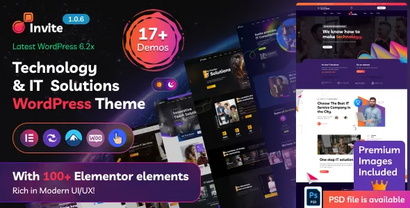 Invite – IT Solutions & Technology WordPress Theme