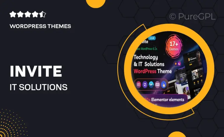 invite it solutions technology wordpress theme