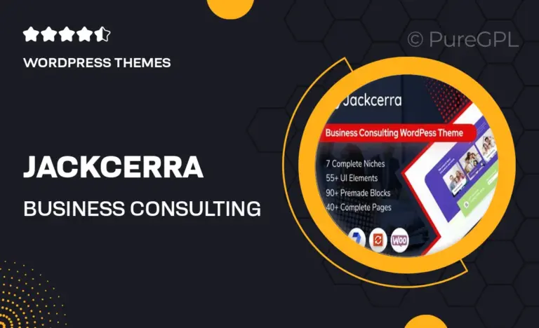 jackcerra business consulting wordpress theme