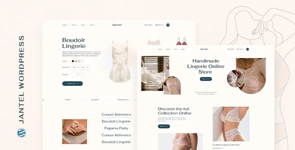jantel lingerie fashion store wordpress theme 1