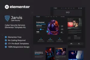 Jarvis – Cyber Security Services Elementor Template Kit