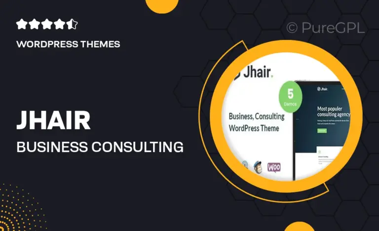 jhair business consulting wordpress theme