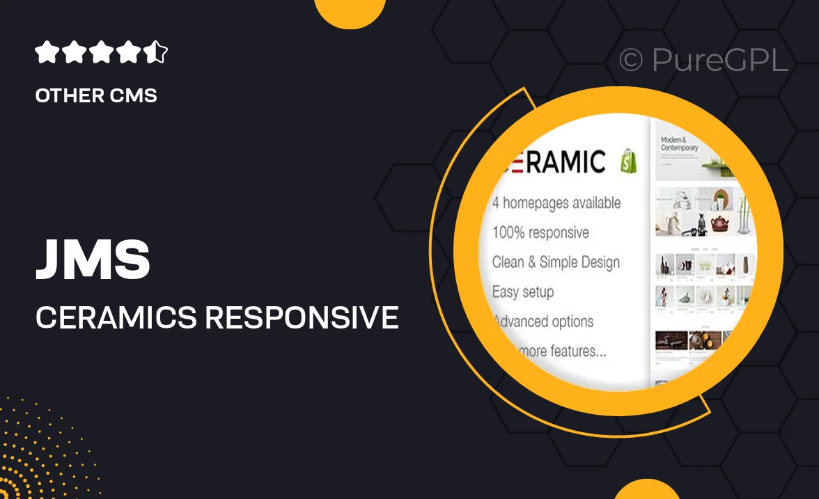 JMS Ceramics – Responsive Shopify Theme