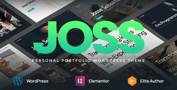 joss personal portfolio wordpress theme 1