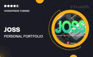 Joss – Personal Portfolio WordPress Theme