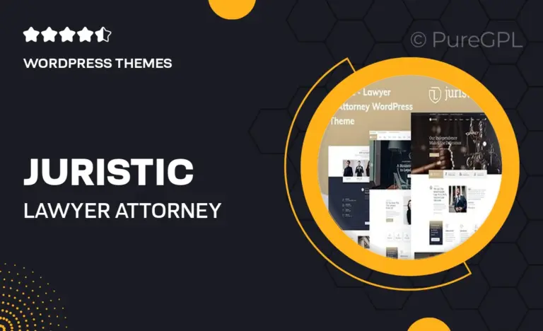 juristic lawyer attorney wordpress theme