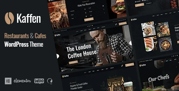 kaffen restaurant cafe wordpress theme 1