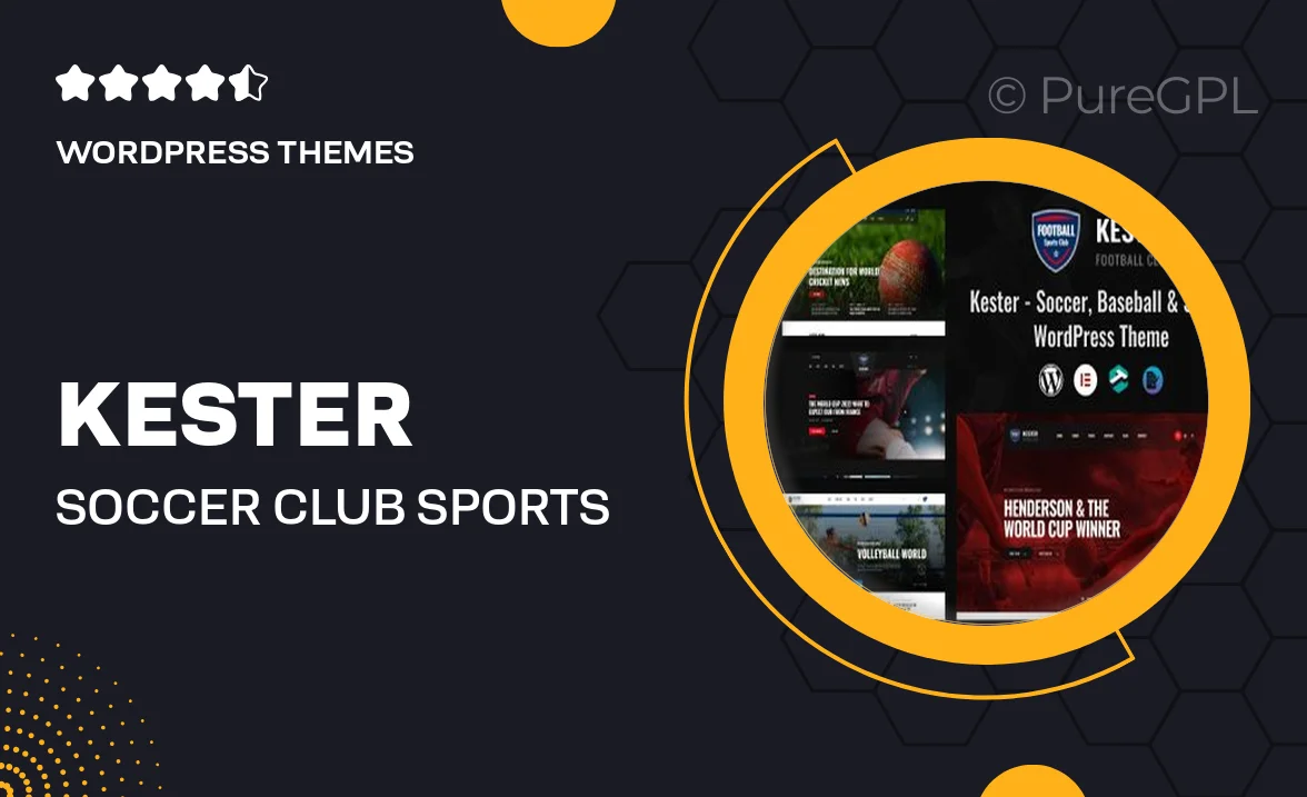 Kester – Soccer Club & Sports News WordPress Theme