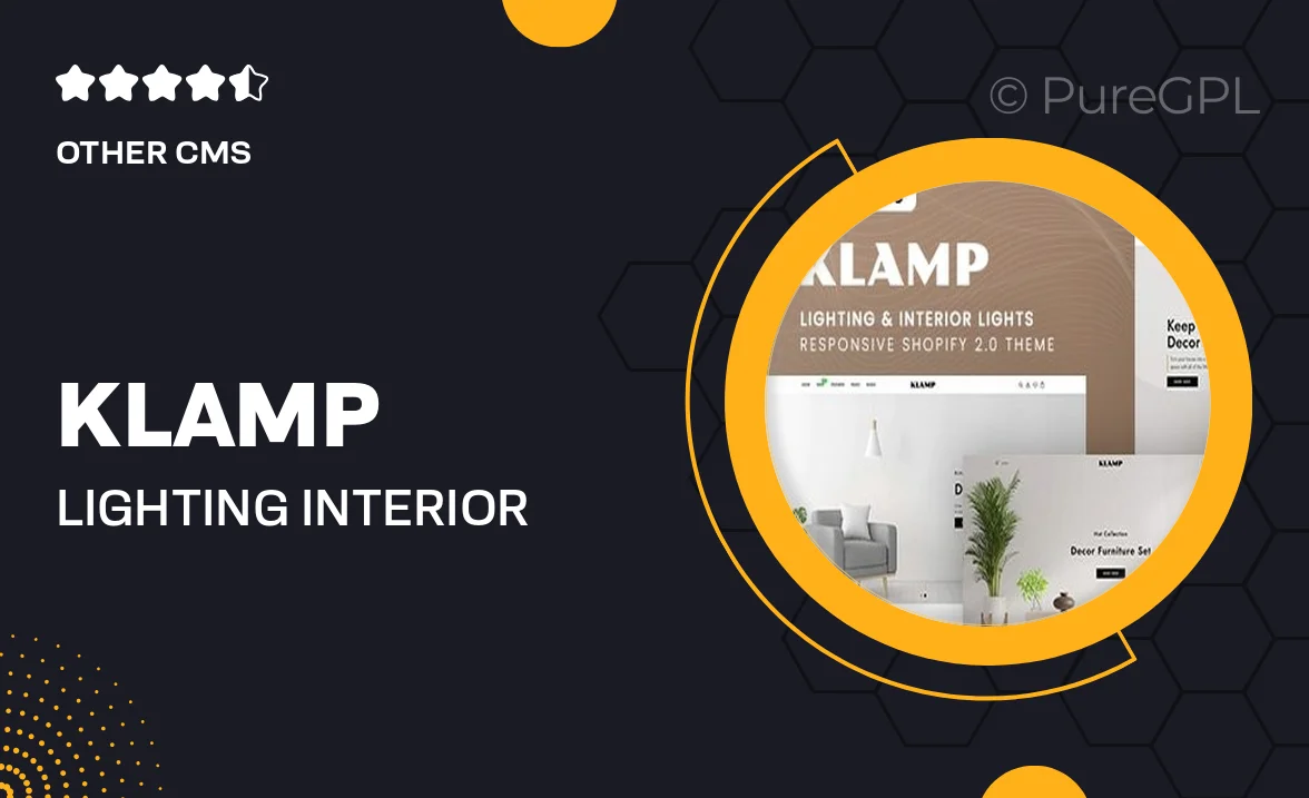 Klamp – Lighting & Interior Lights Shopify 2.0 Theme