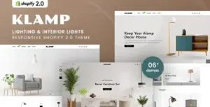 Klamp – Lighting & Interior Lights Shopify 2.0 Theme