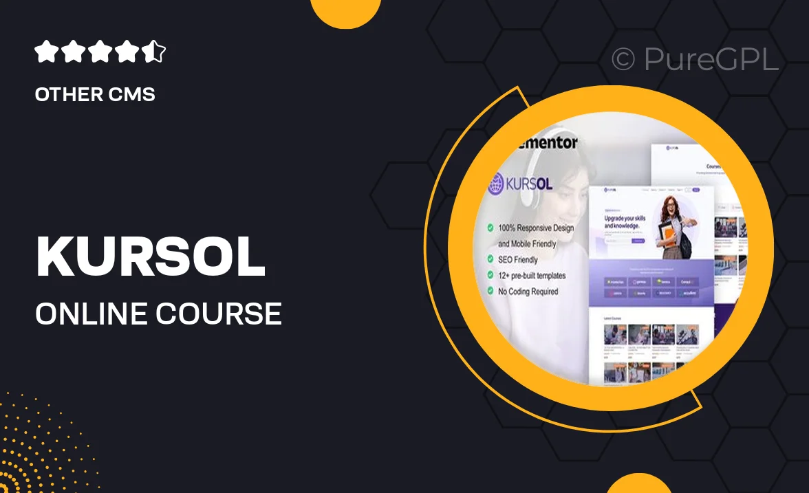 Kursol – Online Course & Education Elementor Pro Template Kit