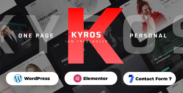 kyros personal portfolio cv resume theme 1
