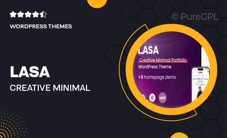lasa creative minimal woocommerce wordpress theme