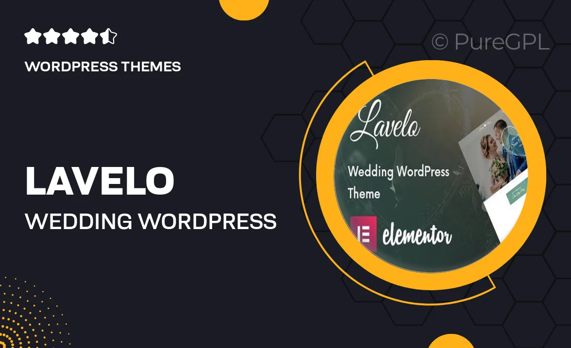 Lavelo – Wedding WordPress Theme