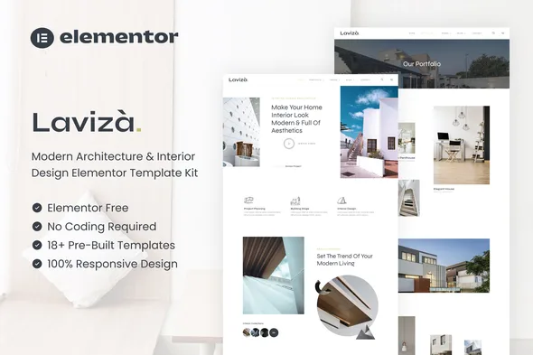 laviza modern architecture interior design template kit 1