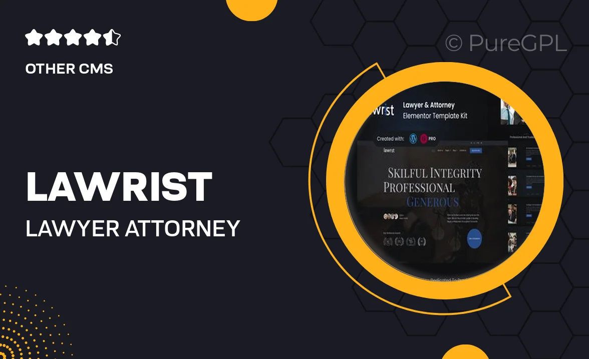 Lawrist – Lawyer & Attorney Elementor Pro Template Kit