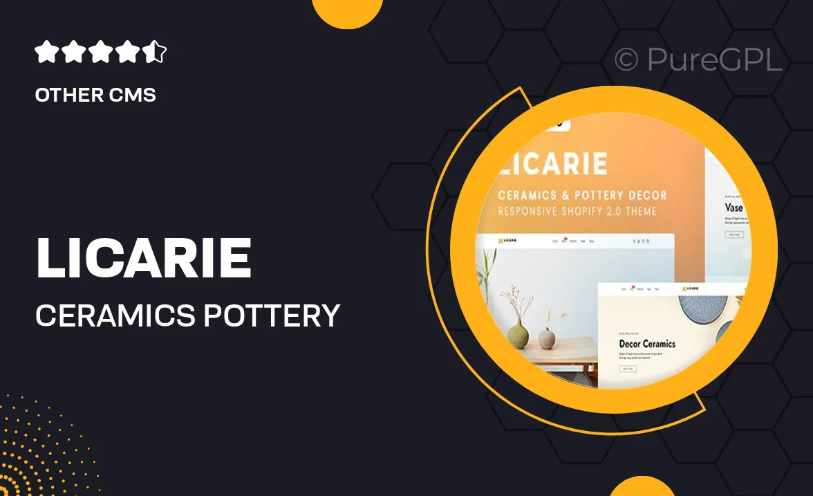 Licarie – Ceramics & Pottery Decor Shopify 2.0 Theme