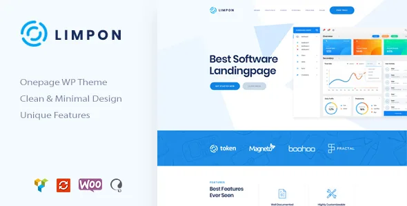 Limpon – Software App Landing WordPress Theme