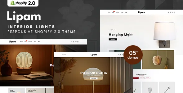 lipam interior lights responsive shopify 20 theme