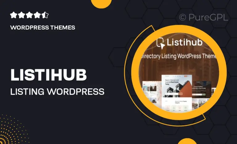 listihub listing wordpress theme