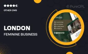 London – Feminine Business Coach Elementor Template Kit