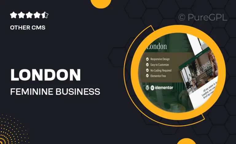 london feminine business coach elementor template kit