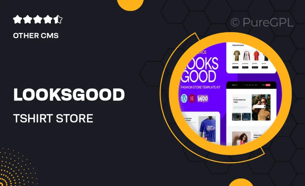 LooksGood – T-shirt Store Elementor Pro Template Kit 33 LooksGood – T-shirt Store Elementor Pro Template Kit