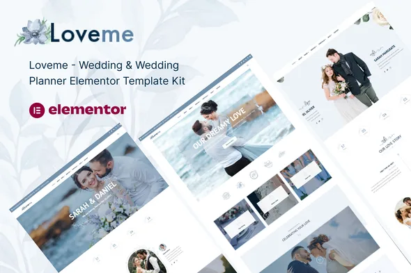 loveme wedding wedding planner elementor template kit 1