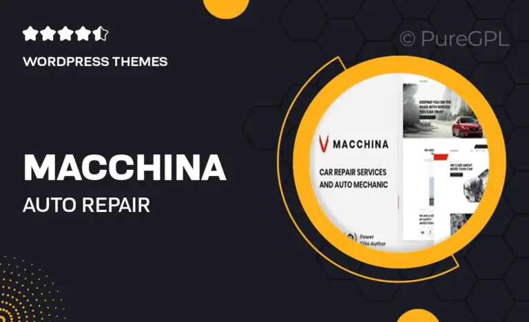 macchina auto repair wordpress