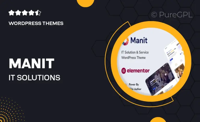 manit it solutions technology wordpress theme
