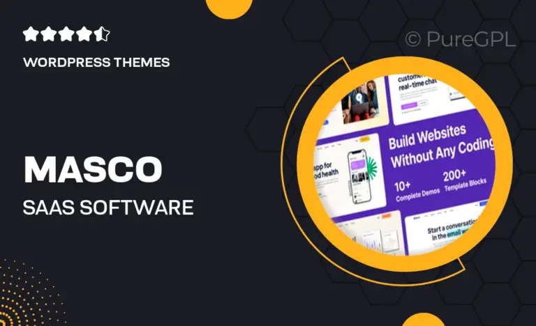 masco saas software startup wordpress theme