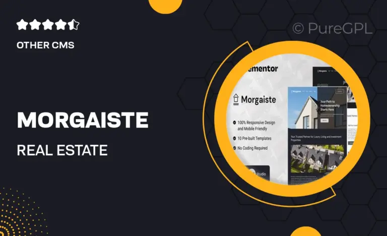 morgaiste real estate mortgage solutions elementor template kit