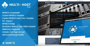 Multi Host – WHMCS Hosting WordPress Theme