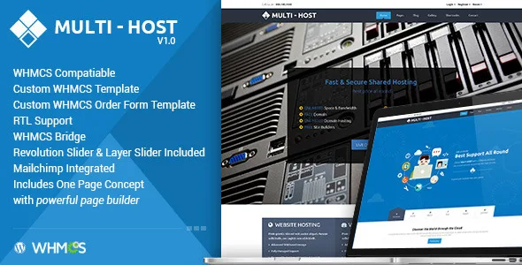 Multi Host – WHMCS Hosting WordPress Theme