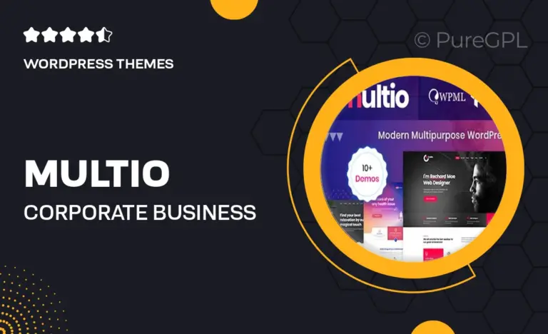 multio corporate business wordpress theme